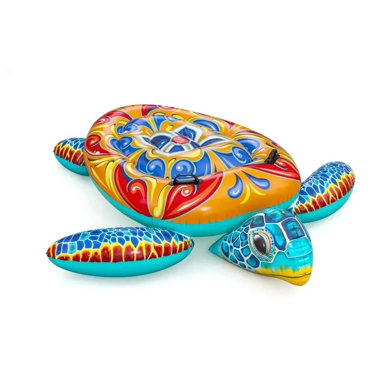 Piepūšams riņķis Bestway Turtle, daudzkrāsaina, 183 cm x 173 cm