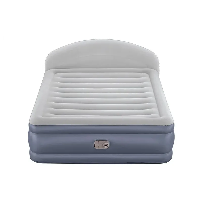 Piepūšams matracis Bestway Queen, zila-balta, 229 cm x 152 cm