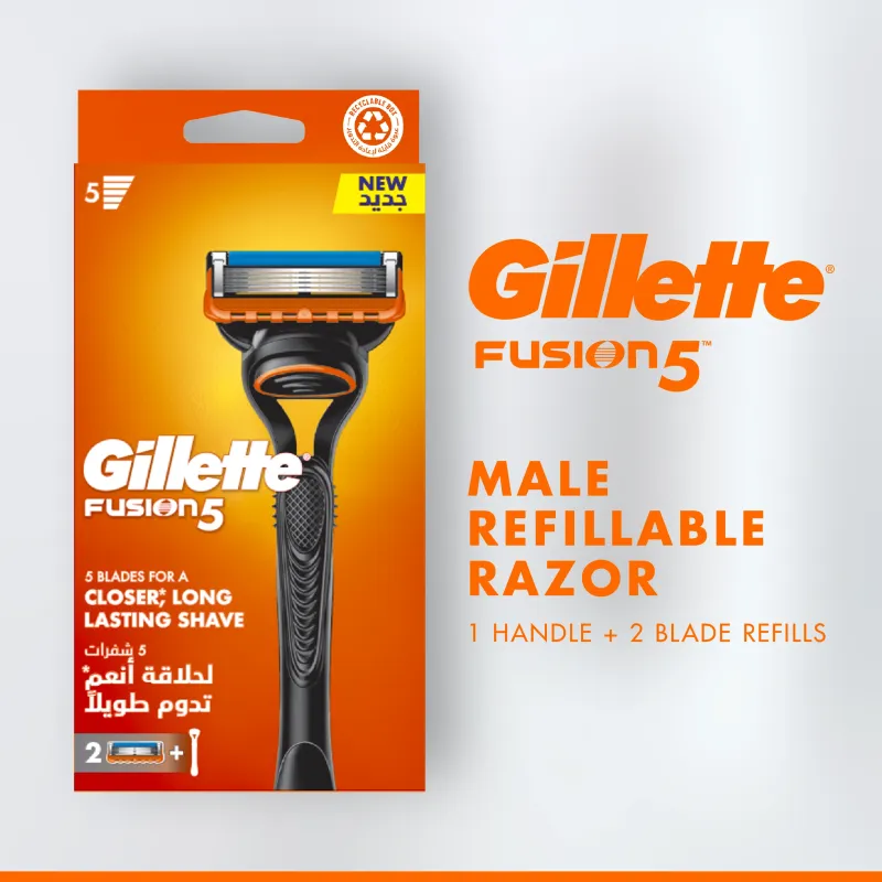 Skuveklis Gillette Fusion5, 2 gab