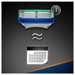 Gillette Fusion5 Skuvekļa Asmeņi Vīriešiem, 4 Rezerves Asmeņi