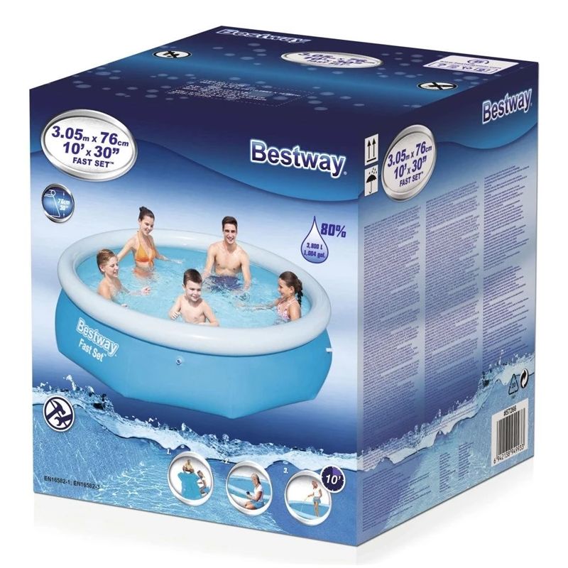 Piepūšamais baseins BESTWAY 57266. 305×76 cm. 3800 l