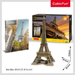 CUBICFUN 3D puzle NatGeo - Eifeļa tornis