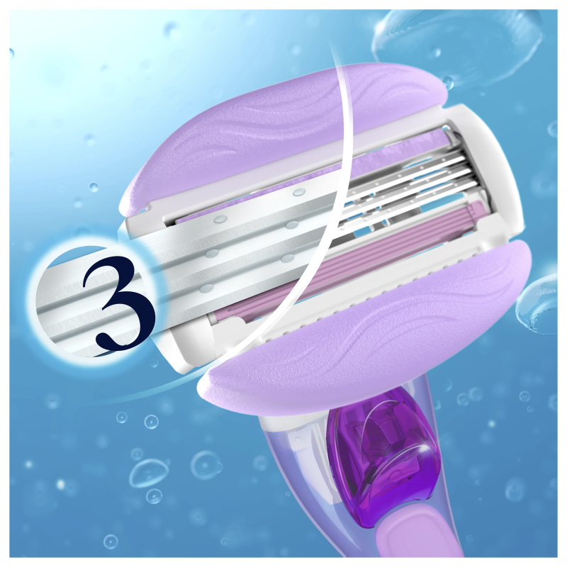 Gillette Venus ComfortGlide Breeze Razor Skuvekļa Maināmas Asmeņu Kasetnes, 4 gab