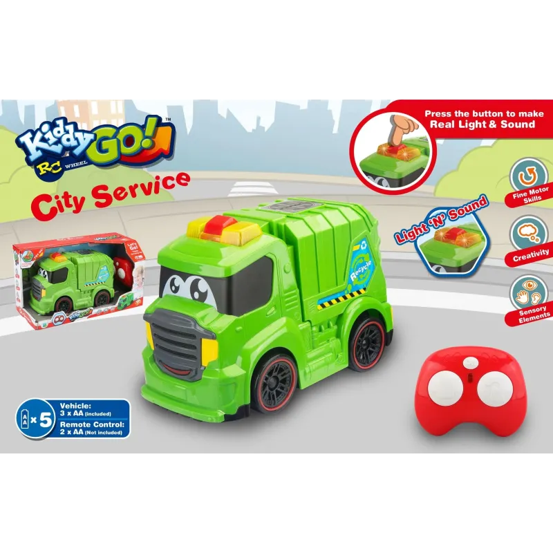 Radiovadāms kravas auto City Service DHTRC10590, zaļa