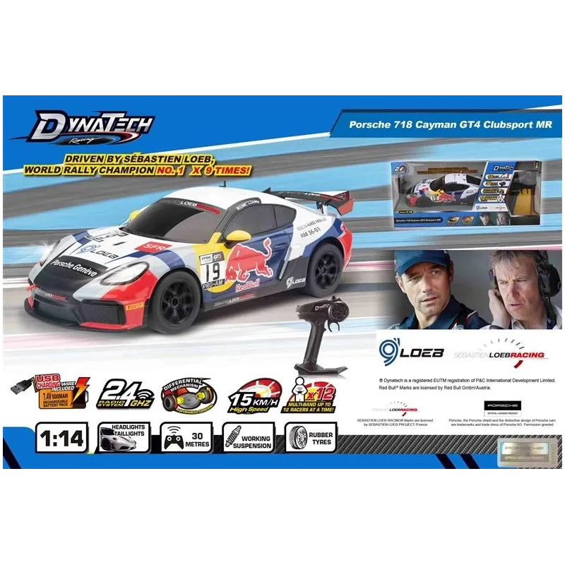 Radiovadāma mašīna Porsche 718 DHTRC10479B