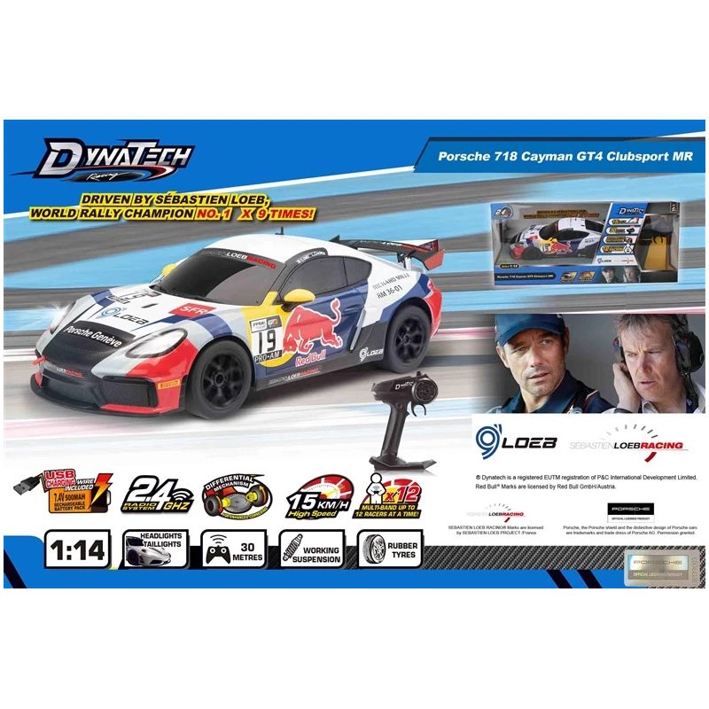 Radiovadāma mašīna Porsche 718 DHTRC10479B