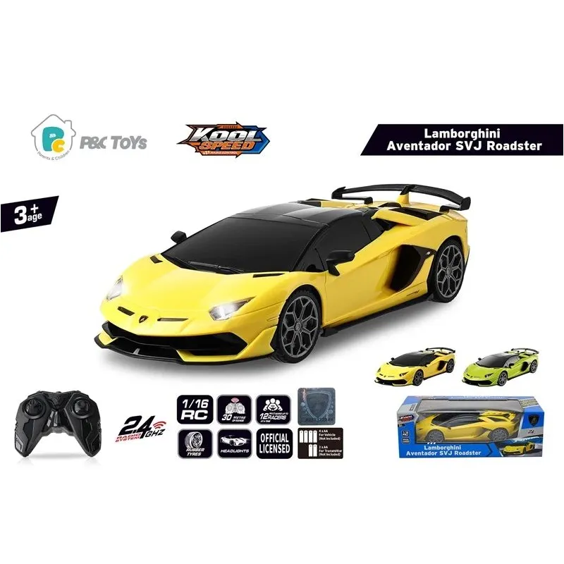 Rc automobilis Koolspeed Lamborghini DHTRC10505GN, geltona sp.-žalia sp.-,spalva-dizainas parenkami atsitiktine tvarka,