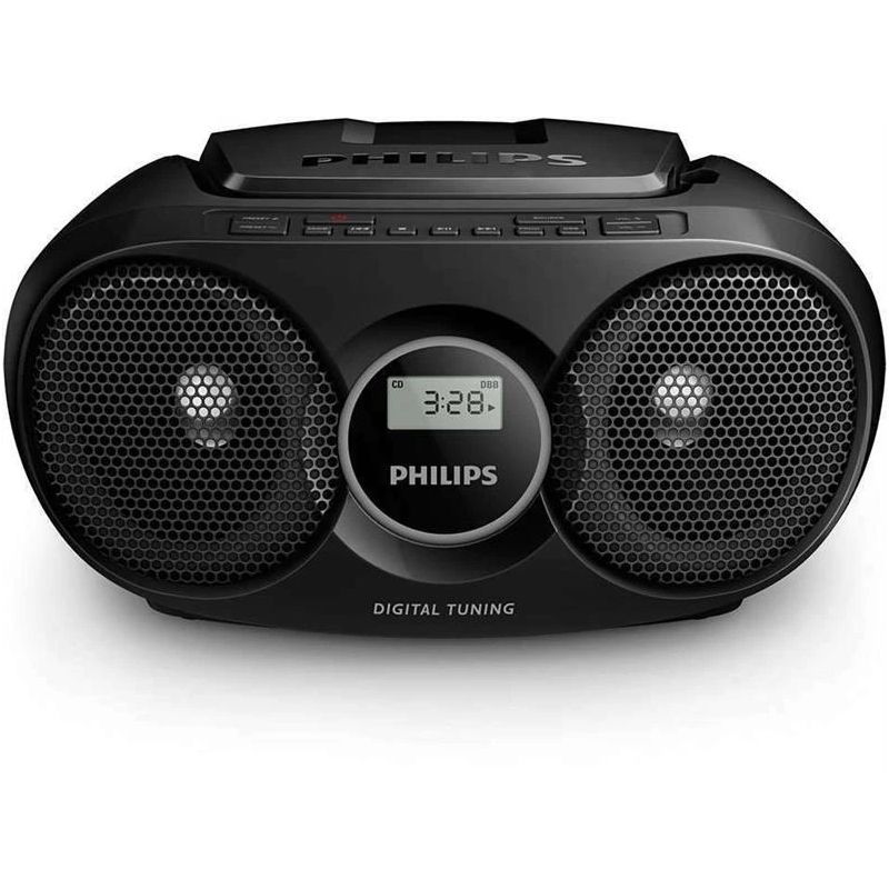 Magnetola Philips AZ215B-12, 3 W, melna krās.