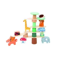 Wooden game balancing game forest