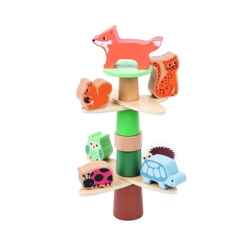 Koka balansēšanas puzle Animals