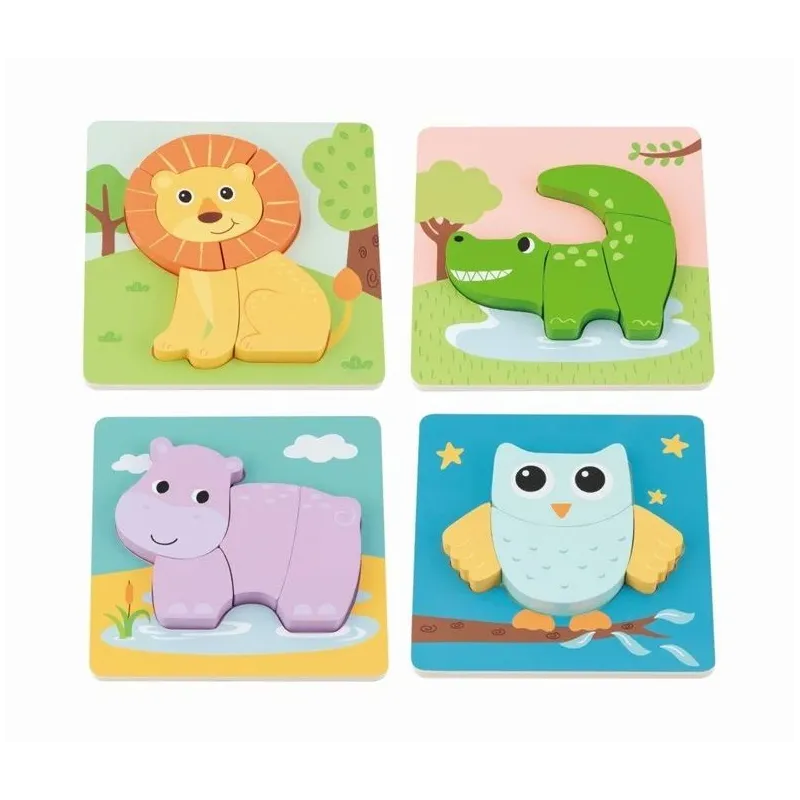 Medinė dėlionė Chunky Animal L20224