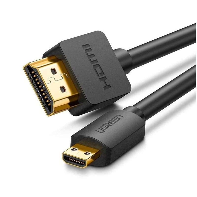 Kabelis UGREEN HDMI M. HDMI Micro M. 1.5m. melns 30102