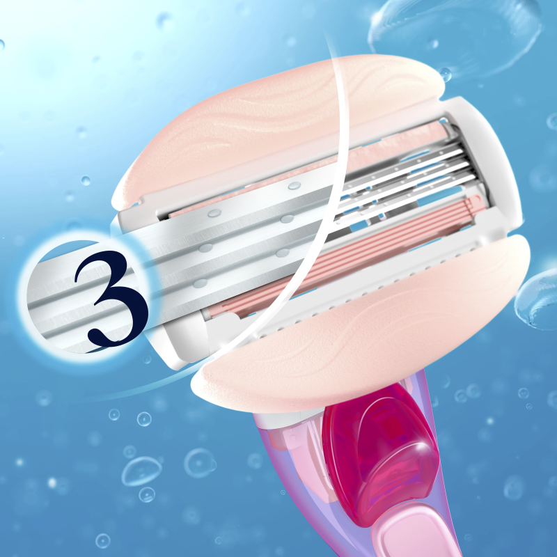 Gillette Venus ComfortGlide Spa Breeze Razor Skuvekļa Maināmas Asmeņu Kasetnes, 4 gab