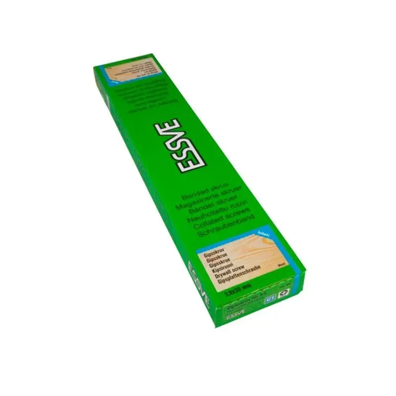 Koka skrūve, gk plāksnes-skrūves metālam Essve, 3.5 x 41 mm, pelēka krās., 1000 gab.