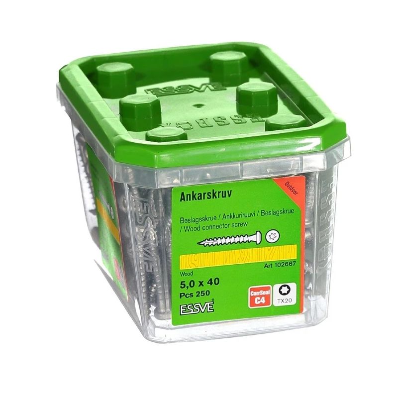 ENKURSKRŪVE BŪVK 5.0X40 CS-250gab. 8 ,ESSVE,