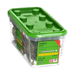 SKRŪVE FASĀDEI-TERASEI 4.8X75 CS-250gab ,ESSVE,