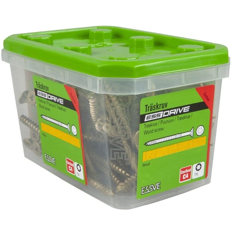 Essve ESSDRIVE skrūves. 5 x 80 mm. TX25. 100 gab.