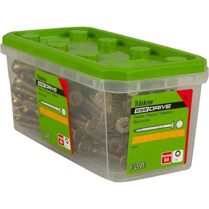 Koka skrūve, universāls Essve, 6 x 120 mm, 100 gab.