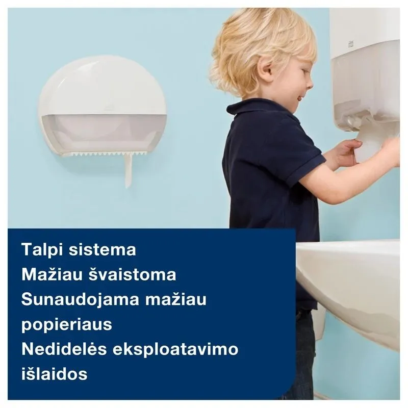 Держатель туалетной бумаги Tork Mini Jumbo, 13.2 см x 34.5 см x 27.5 см