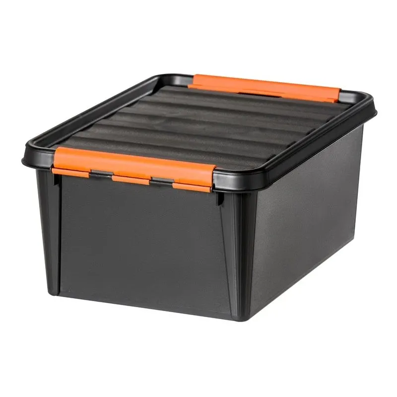 Instrumentu kaste, 40 cm x 30 cm x 19 cm, melna