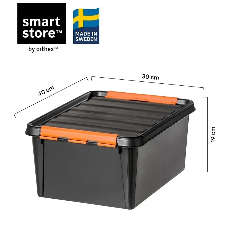 Instrumentu kaste, 40 cm x 30 cm x 19 cm, melna