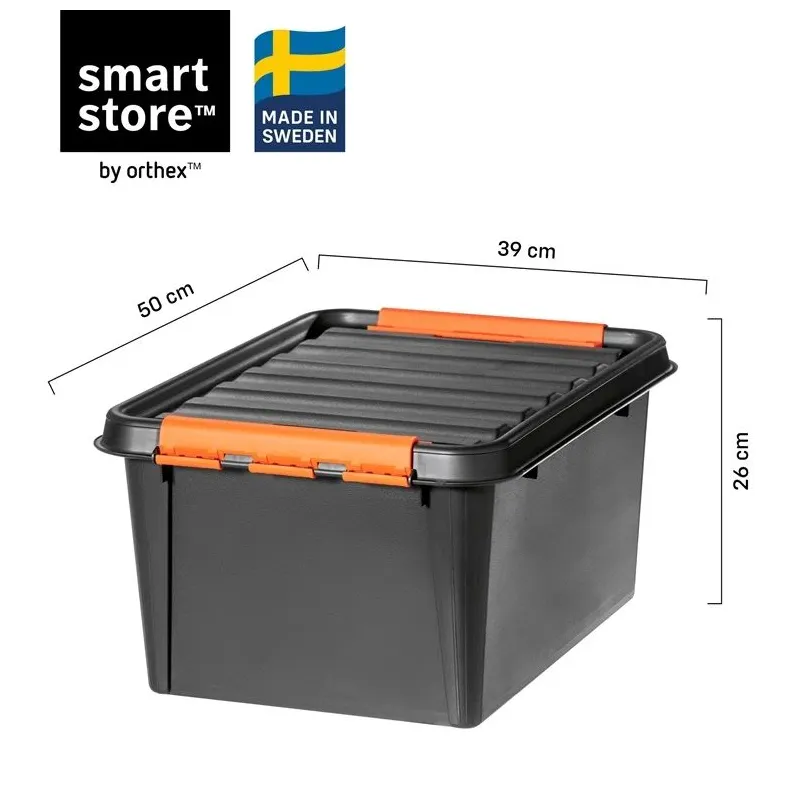 Instrumentu kaste, 50 cm x 39 cm x 26 cm, melna