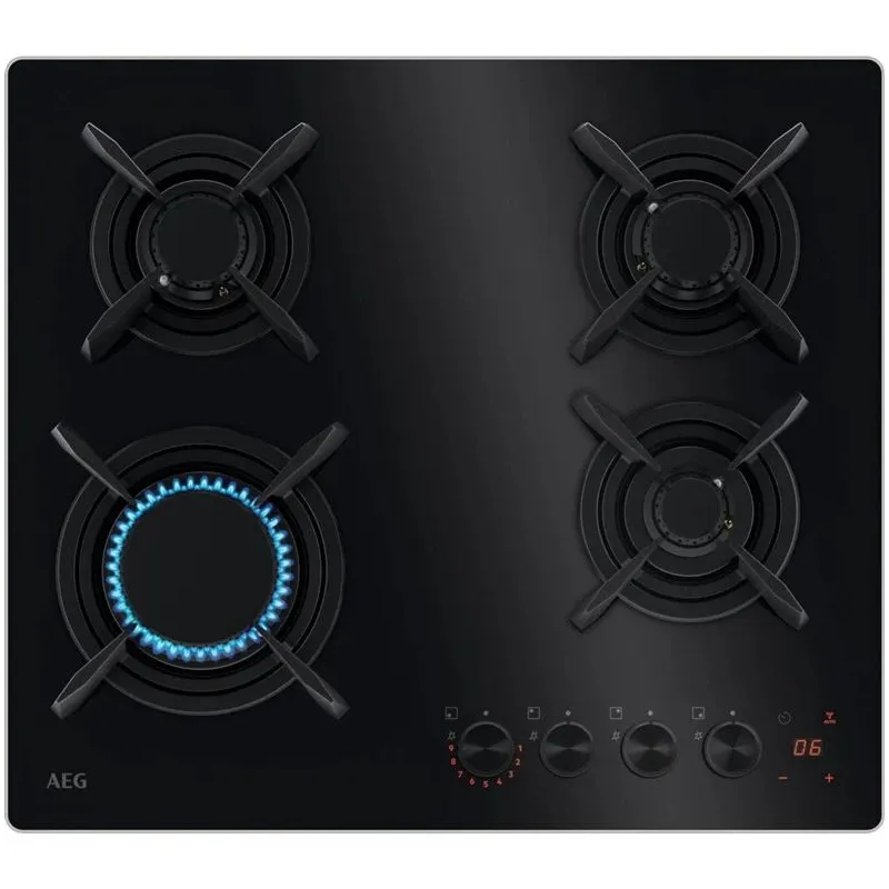 Gāzes plīts virsma AEG 8000 SERIJA „HOB2HOOD“ HKB64453NB