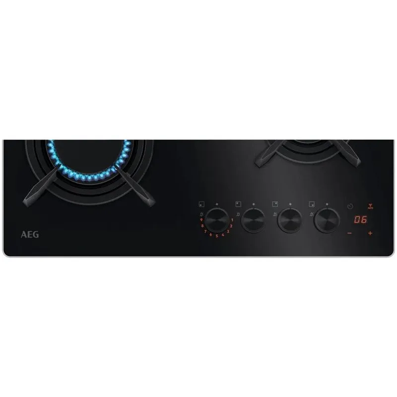 Gāzes plīts virsma AEG 8000 SERIJA „HOB2HOOD“ HKB64453NB