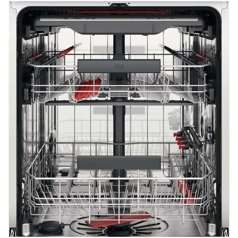 Iebūvējamā trauku mazgājamā mašīna AEG FSE74747P, melna krās.