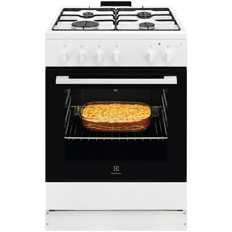Dujinė viryklė su dujine orkaite Electrolux LKG604012W