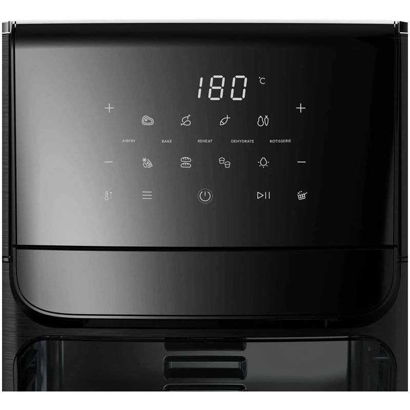 Karšto oro gruzdintuvė Electrolux EAF12B. juoda. 1800 W