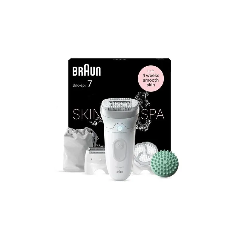 Epilators Braun Silk•épil 7 SkinSpa SE7-081, balta