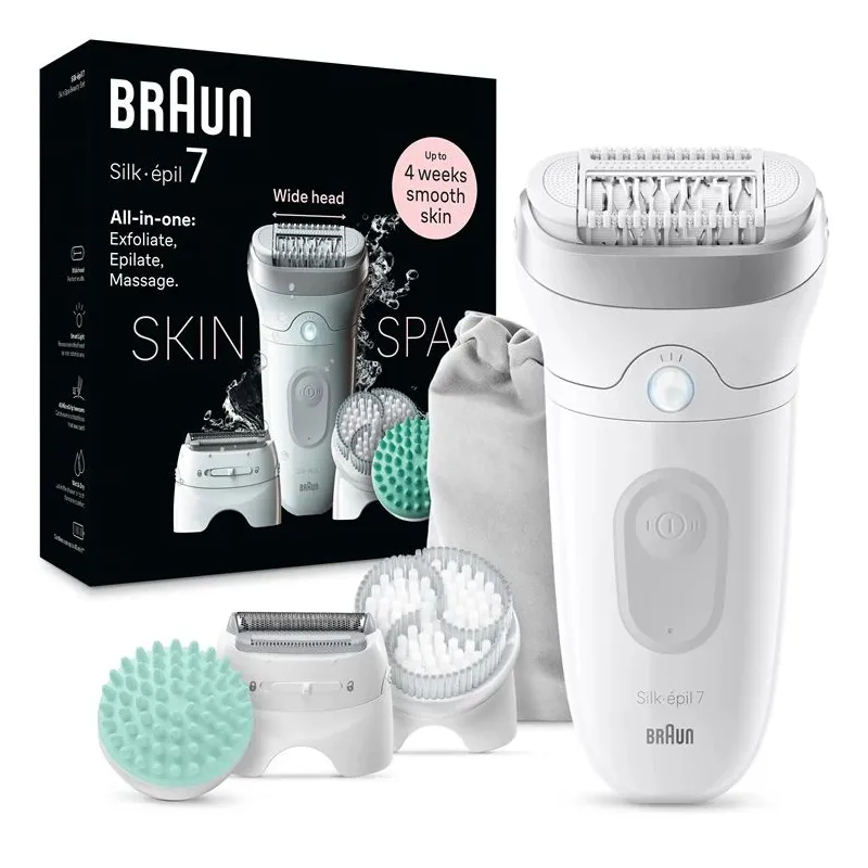 Epilators Braun Silk•épil 7 SkinSpa SE7-081, balta