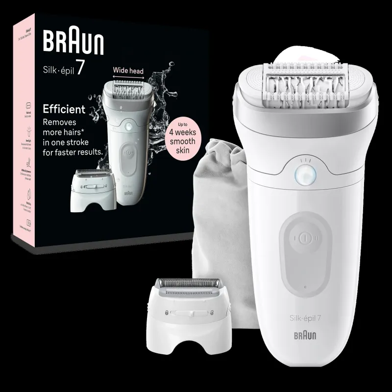 Epilators Braun Silk•épil 7 SE7-041, balta