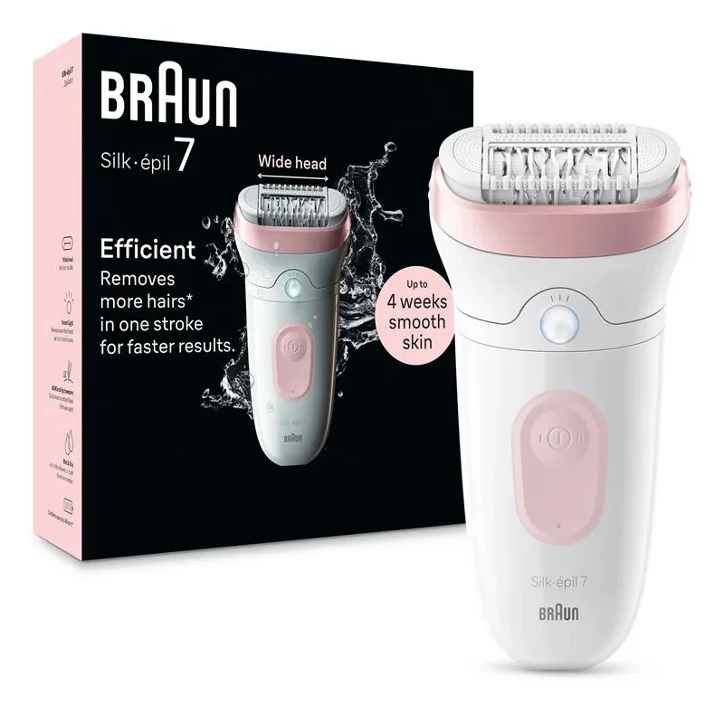Epilators Braun Silk•épil 7 SE7-000, balta