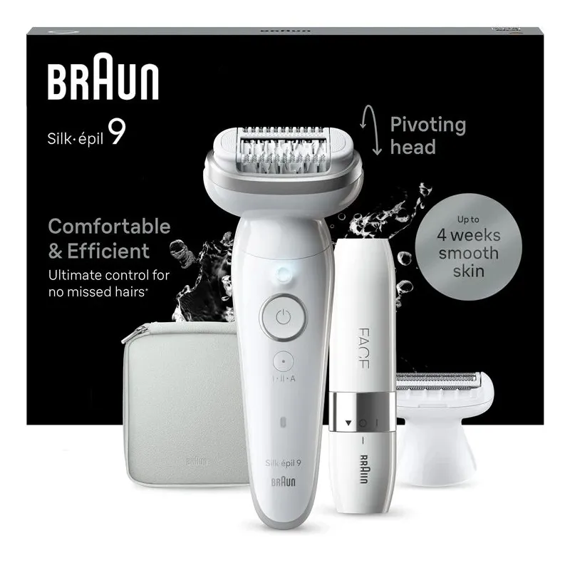 Epilators Braun Silk•épil 9 SES9-341, balta