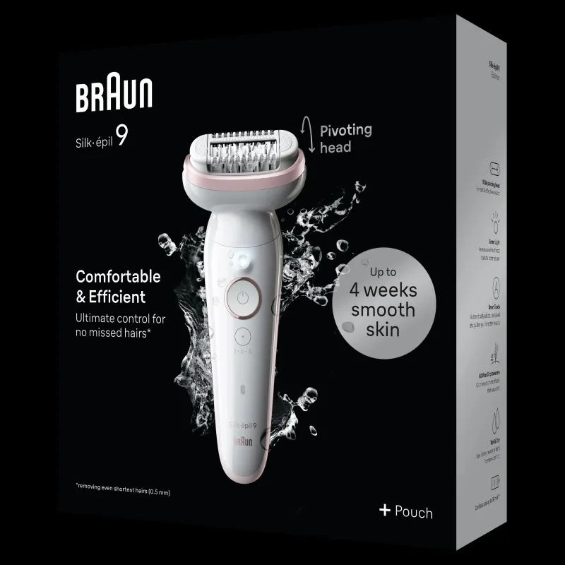 Epilators Braun Silk•épil 9 SES9-000, balta