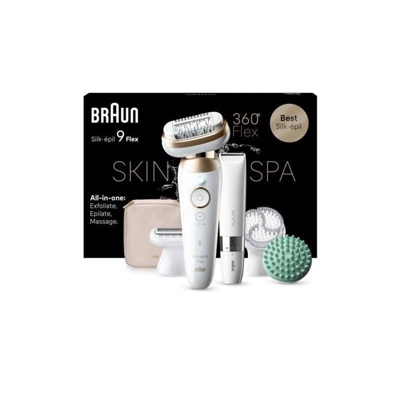 Epilators Braun Silk•épil 9 Flex SkinSpa SES9-481 balta