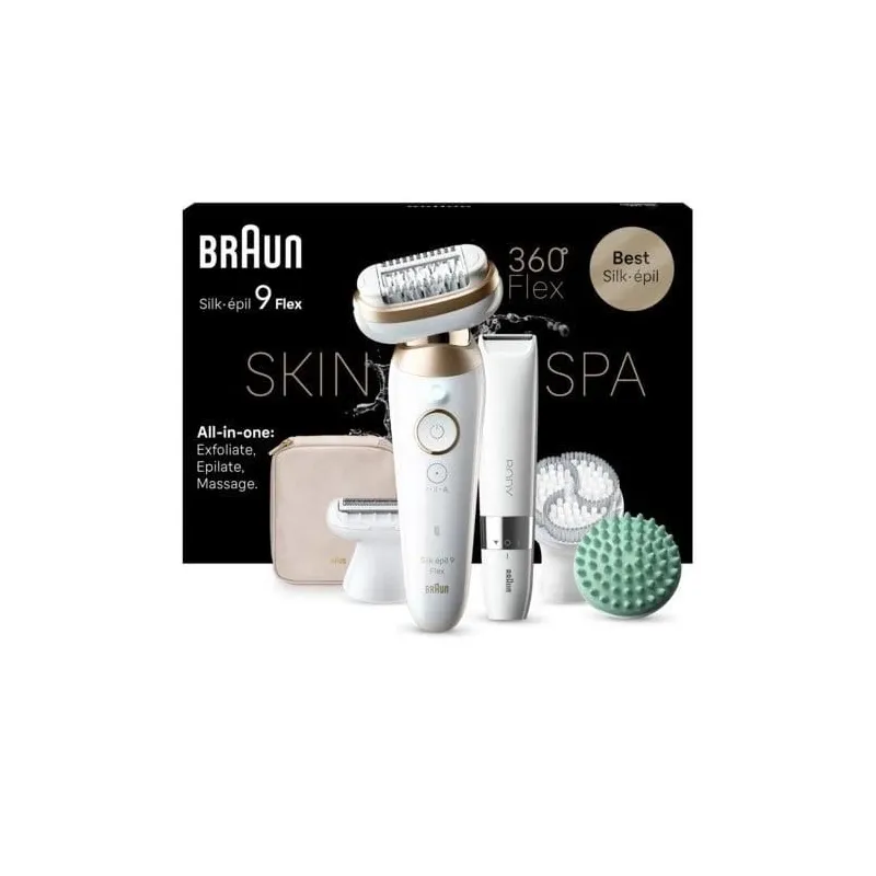 Epilators Braun Silk•épil 9 Flex SkinSpa SES9-481, balta
