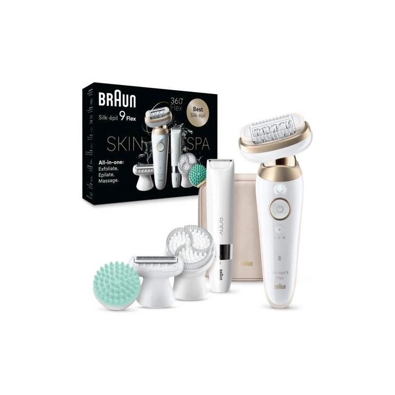Epilators Braun Silk•épil 9 Flex SkinSpa SES9-481 balta