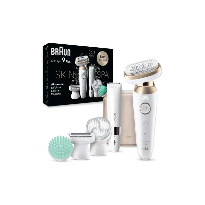 Epilators Braun Silk•épil 9 Flex SkinSpa SES9-481, balta