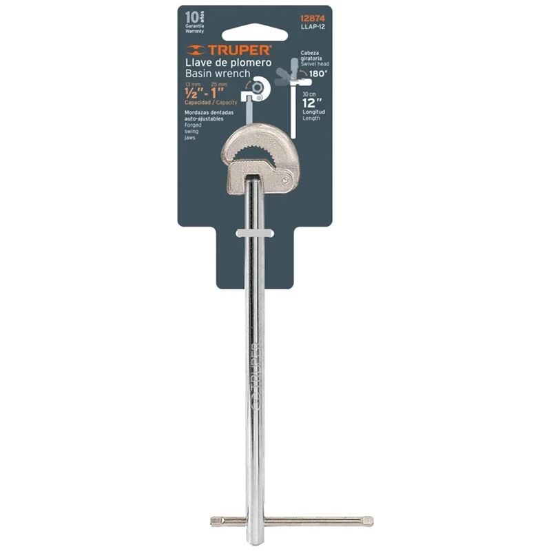Uzgriežņatslēga santehniķa truper 30 cm