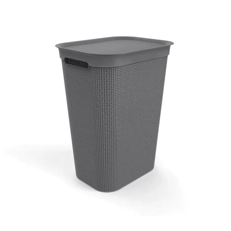 Veļas kaste Rotho 1023508853, 50 l, pelēka krās., 43.1 cm x 34 cm