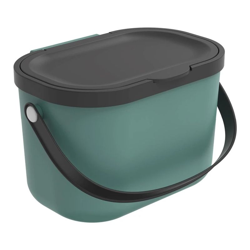 Šiukšliadėžė bio atliekų Albula 3.2l žalia-pilka