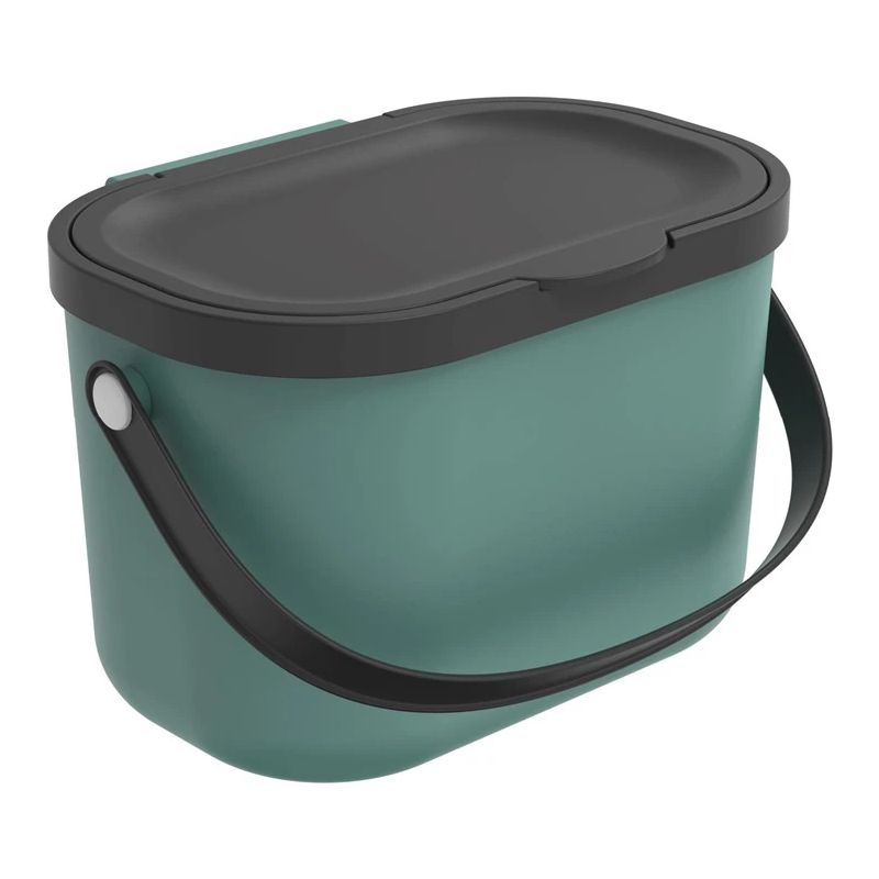 Šiukšliadėžė bio atliekų Albula 3.2l žalia-pilka