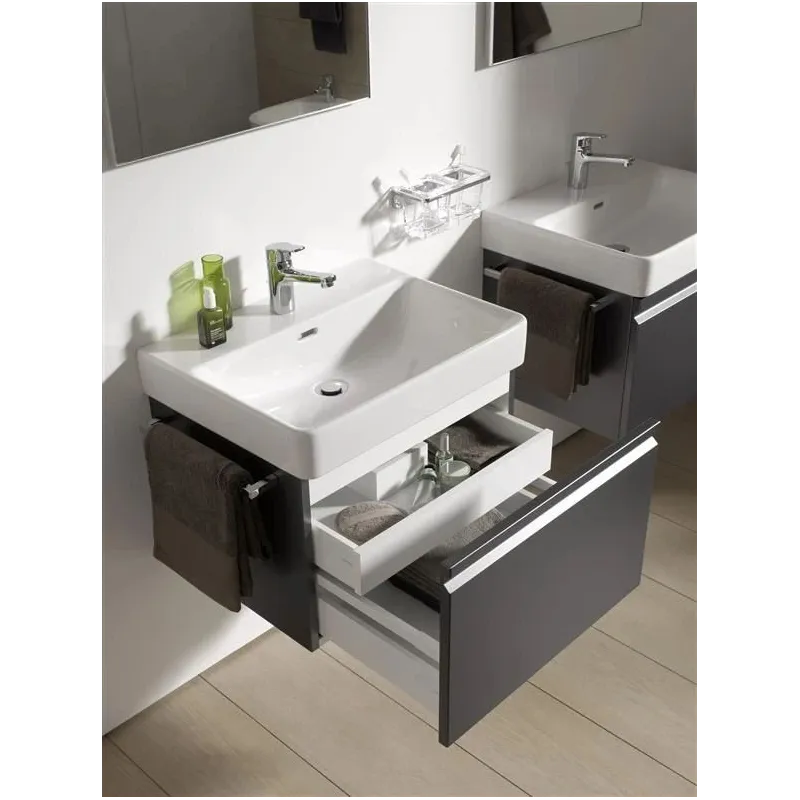 Vannas istabas izlietne Laufen Pro S, keramika, 60 cm x 46.5 cm x 17.5 cm, balta krās.