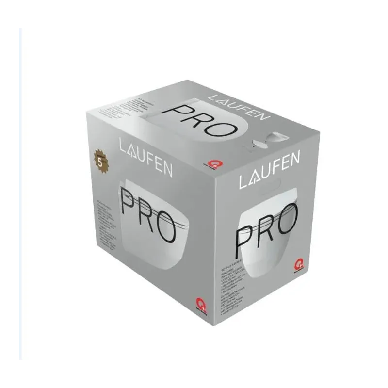 Tualete, pakarināms Laufen Pro, ar vāku, 360 mm x 490 mm