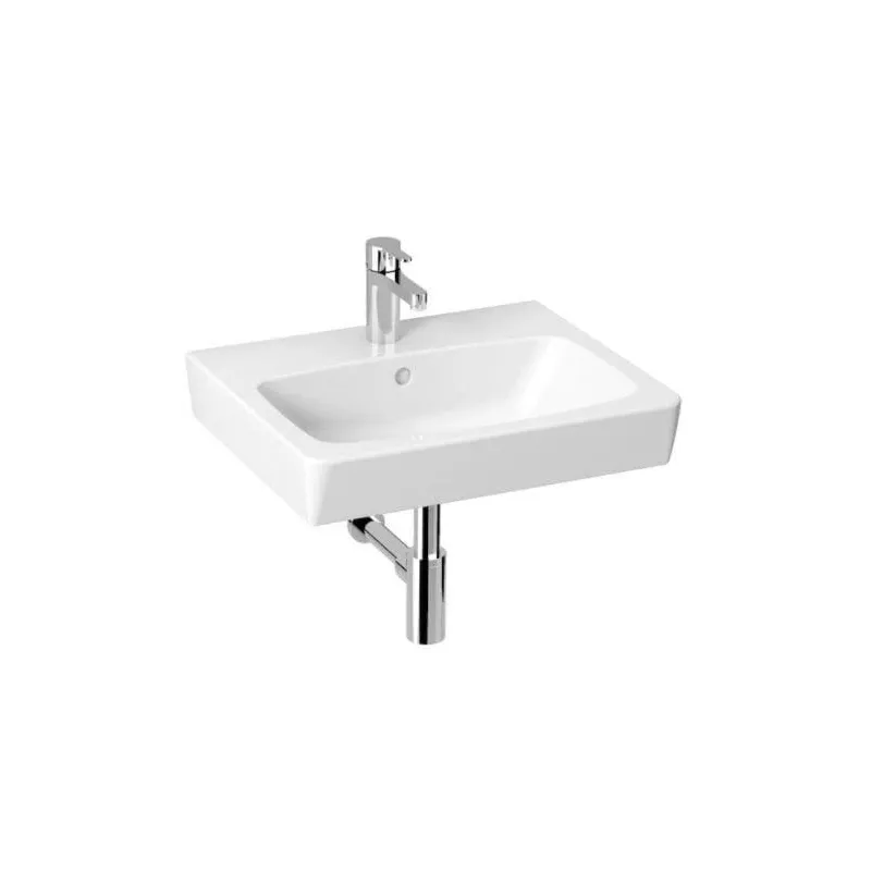 Vannas istabas izlietne Jika Lyra Plus H8103810001041, porcelāna, 55 cm x 45 cm x 17 cm, balta krās.