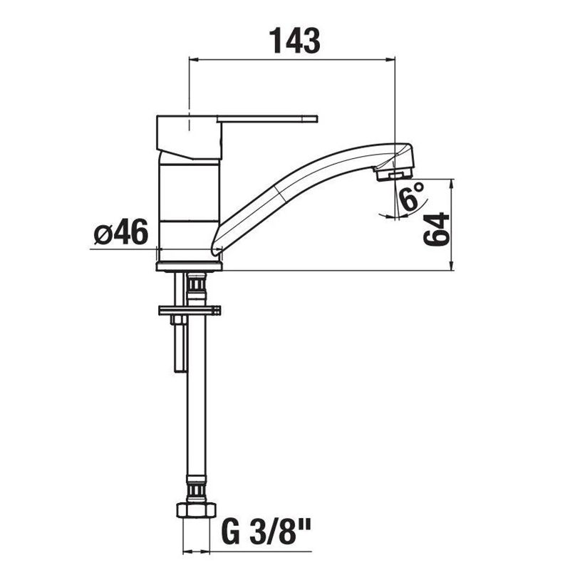 Izlietnes maisītājs JIKA LYRA SMART H3511Z10042201