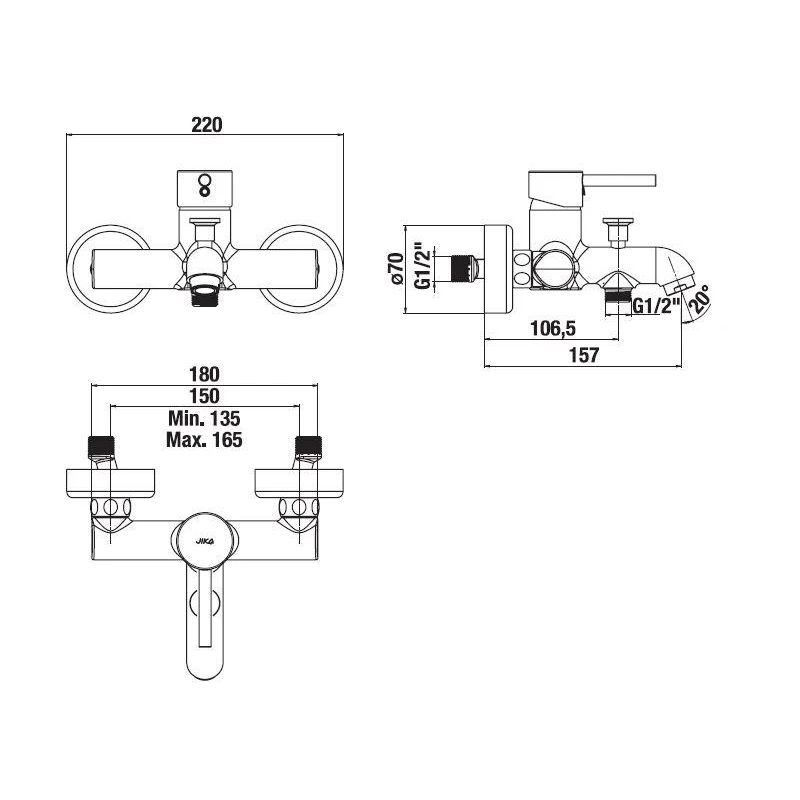 Maisītājs vannas mio s h3212f70044001